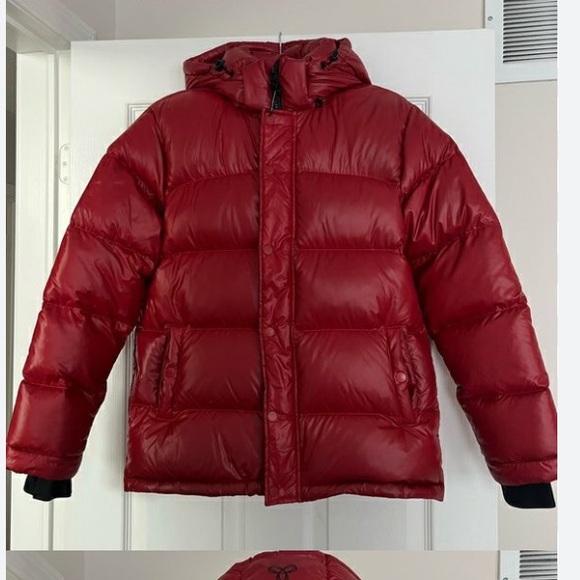 Brand New Red Hi Gloss Aritzia Superpuff XS Original - Picture 2 of 3